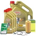 Mann Filter Ölfilter+Schraube+8 L Castrol 5W-30 C3 Bmw: X6, X5, 7, 5, 3 15530C : 1552FD