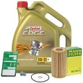 Mann Filter Ölfilter+Schraube+5 L Castrol 5W-30 C3 Bmw: 5, 3 HU718/1z : 1552FD : DE01675 : 30358