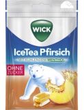 Wick Hustenbonbons IceTea Pfirsich mit Menthol ohne Zucker