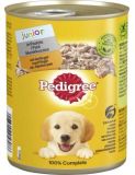 Pedigree Junior mit Geflügel in Pastete
