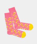 - Socken in Rosa mit Essen Motiv/Muster