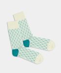 - Socken in Grün mit Dice Motiv/Muster