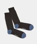 - Socken in Schwarz mit Punkte Motiv/Muster