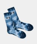 - Socken in Blau mit Batik Motiv/Muster