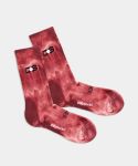- Socken in Rot mit Batik Motiv/Muster