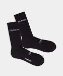 - Socken in Schwarz mit Schriftzug Motiv/Muster