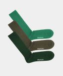- Socken-Sets in Grün mit Uni Motiv/Muster