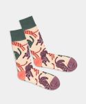 - Socken in Rosa mit Tier Katze Motiv/Muster