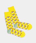 - Socken in Gelb mit Halloween Motiv/Muster