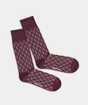 - Socken in Violett mit Dice Motiv/Muster