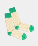 - Socken in Beige mit Streifen Motiv/Muster