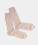 - Socken in Braun mit Dice Geometrisch Motiv/Muster