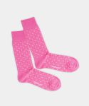 - Socken in Rosa mit Punkte Motiv/Muster