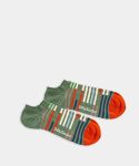 - Sneakersocken in Türkis mit Streifen Motiv/Muster