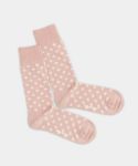 - Socken in Rosa mit Punkte Motiv/Muster