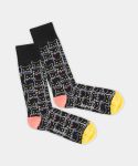- Socken in Schwarz mit Tier Katze Halloween Motiv/Muster