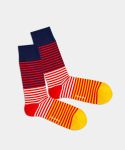 - Socken in Rot mit Streifen Motiv/Muster