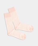 - Socken in Rosa mit Streifen Motiv/Muster