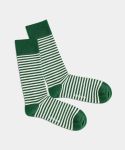 - Socken in Grün mit Streifen Motiv/Muster