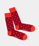 - Socken in Rot mit Käfer Tier Motiv/Muster