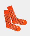 - Socken in Orange mit Konfetti Punkte Motiv/Muster