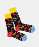 - Socken in Schwarz mit Tier Katze Motiv/Muster