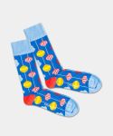 - Socken in Blau mit Weihnachten Motiv/Muster
