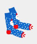 - Socken in Grün  mit Weihnachten Motiv/Muster