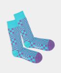 - Socken in Türkis mit Geometrisch Motiv/Muster