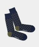 - Socken in Blau Grün mit Punkte Motiv/Muster