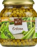 De Rit Erbsen fein, 350 gr Glas