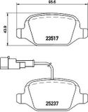 BREMBO Bremsbelagsatz P 23 131 Bremsbeläge,Bremsklötze ALFA ROMEO,MITO (955)