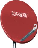 SPI800.2 Aluminium - ziegelrot Offset Antenne