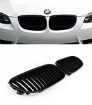PREMIUM KÜHLERGRILL SPORT GRILL NIEREN GITTER FRONT SCHWARZ FÜR BMW E92 E93