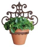 Blumentopfhalter Gusseisen Antik-Braun Pflanzenhalter Wandtopfhalter