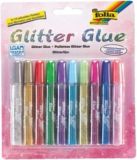 Folia Glitzerkleber 10 Farben mit 9,5 ml Kleber