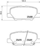 BREMBO Bremsbelagsatz P 61 111 Bremsbeläge,Bremsklötze PEUGEOT,CITROËN,MAZDA,4008 SUV,C4 AIRCROSS,6 Kombi (GJ, GL),6 Limousine (GJ, GL)