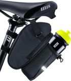 Fahrrad Satteltasche mit Flaschenhalter, Wasserabweisende Fahrradtasche mit Reflektor