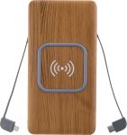 Inductive Charge Powerbank ULTIMATE 10000mAh Wood