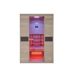Interline Infrarot Kabine "Ruby", 2 Personen, Kanadischer Hemlock, Standard Halogen Lampe