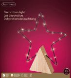 LED Stern-Beleuchtung 27 LED, warm weiß, batteriebetrieben