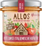 Allos Linsen-Aufstrich Rote Linse Italienische Krä