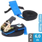 Spanngurte Ratsche SG-010-60 (2 Stück, 6m) - WOLF
