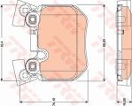 Trw Bremsbelagsatz, Scheibenbremse Bmw: 3, 1 GDB1795