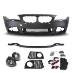 Front Stoßstange Gitter Nebelscheinwerfer Spoiler SET für BMW 5er F10 F11