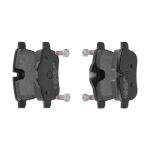 f.becker_line Bremsbelagsatz, Scheibenbremse HA hinten rechts links  für BMW 34216788275 10412346