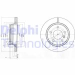 DELPHI Bremsscheibe hinten rechts links belüftet 276mm für BMW 34211165211 34211162315 3421686490 BG3041C