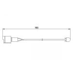 Warnkontakt, Bremsbelagverschleiß BOSCH 1 987 474 903