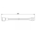 Warnkontakt, Bremsbelagverschleiß BOSCH 1 987 474 905