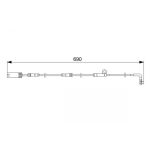 Warnkontakt, Bremsbelagverschleiß BOSCH 1 987 473 046